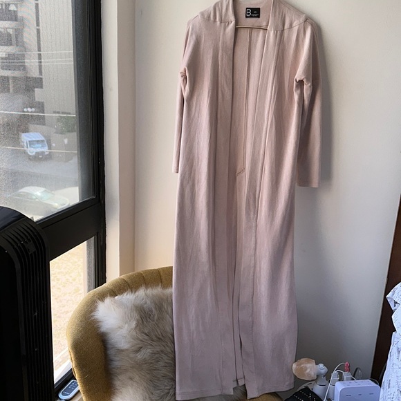 B X Runway Jackets & Blazers - B X Runway Long Suede Feel Duster NWOT